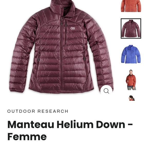 Outdoor Research Women's Puffer Jacket - Burgundy - Picture 1 of 2
